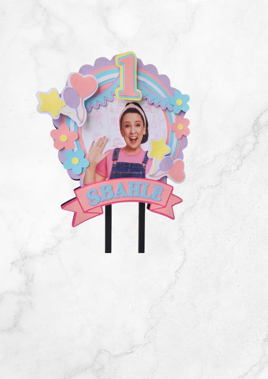Miss Rachel Vinyl cake topper