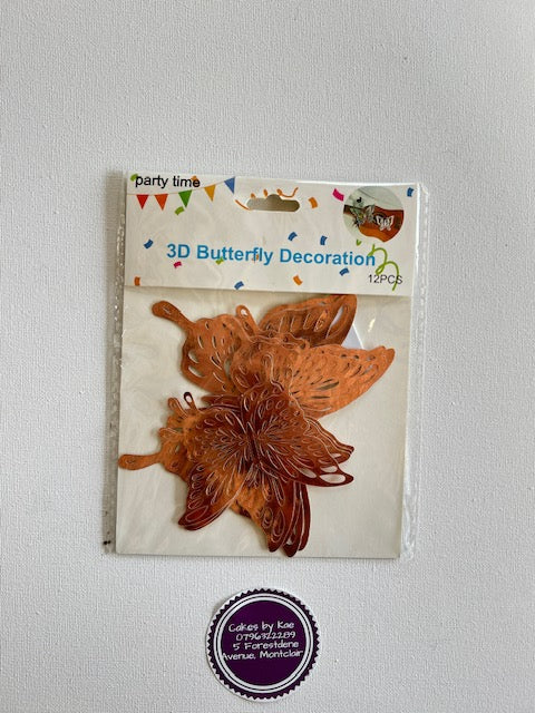 3D Butterfly (12 pieces)