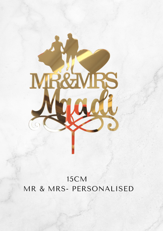 Personalized acrylic topper