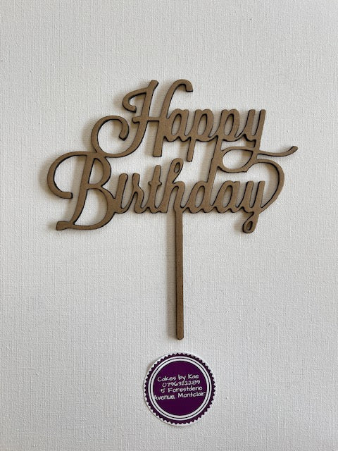 Wooden Cake Topper