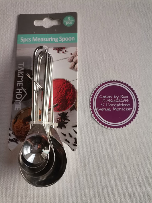 Stainless steel measuring spoons