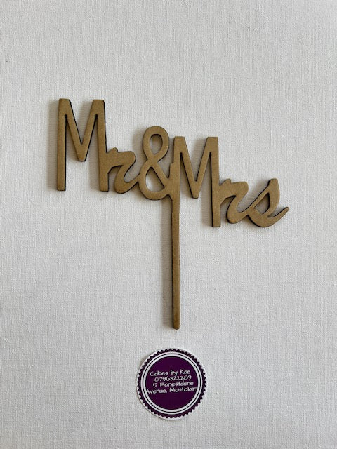 Wooden Cake Topper