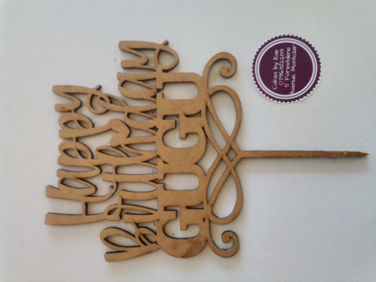 Wooden personalized toppers